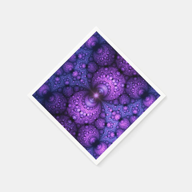 Apophysis Fractal - Atoms Fusion Napkin (Corner)