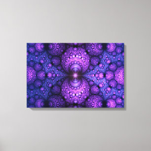 Apophysis Fractal - Atoms Fusion - triptych Canvas Print