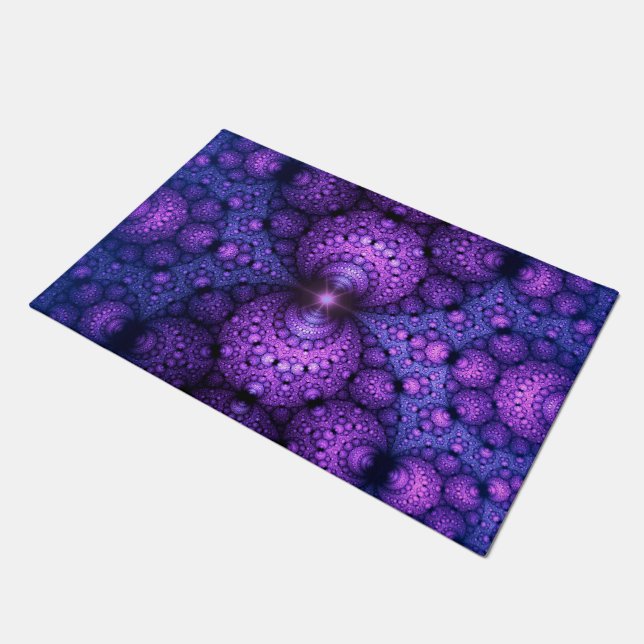 Apophysis Fractal - Atoms Fusion + your ideas Doormat (Angled)
