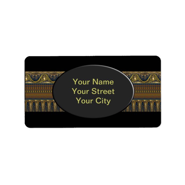 Apophysis Fractal Border ART - antique blue Label (Front)