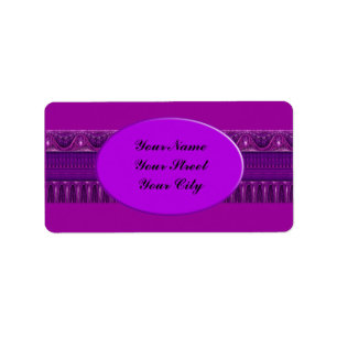 Apophysis Fractal Border ART - pink violet Label