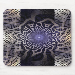 APOPHYSIS fractal decor   black violet Mouse Mat