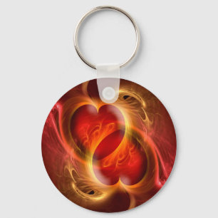 Apophysis Fractal Heart by Heart + your ideas Key Ring