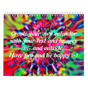 Apophysis Kaleidoscope I + your text & images Calendar