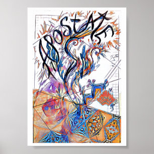Apostate Colorful Free Doodle Drawing Poster