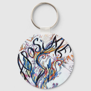 Apostate Colourful Free Doodle Drawing Key Ring