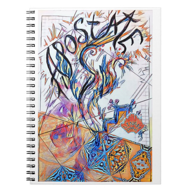 Apostate Colourful Free Doodle Drawing Notebook (Front)