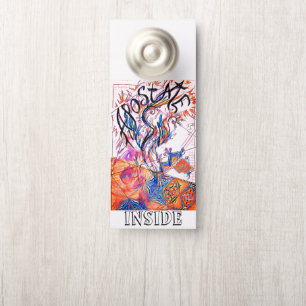 Apostate Inside Colourful Doodle Drawing Door Hanger