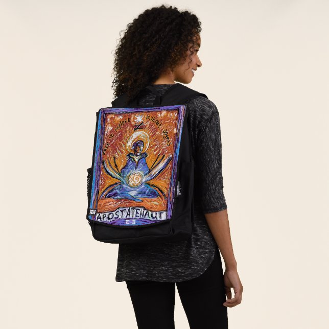 Apostatenaut - explore without dogmas backpack (Worn)