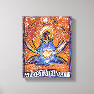Apostatenaut - explore without dogmas canvas print