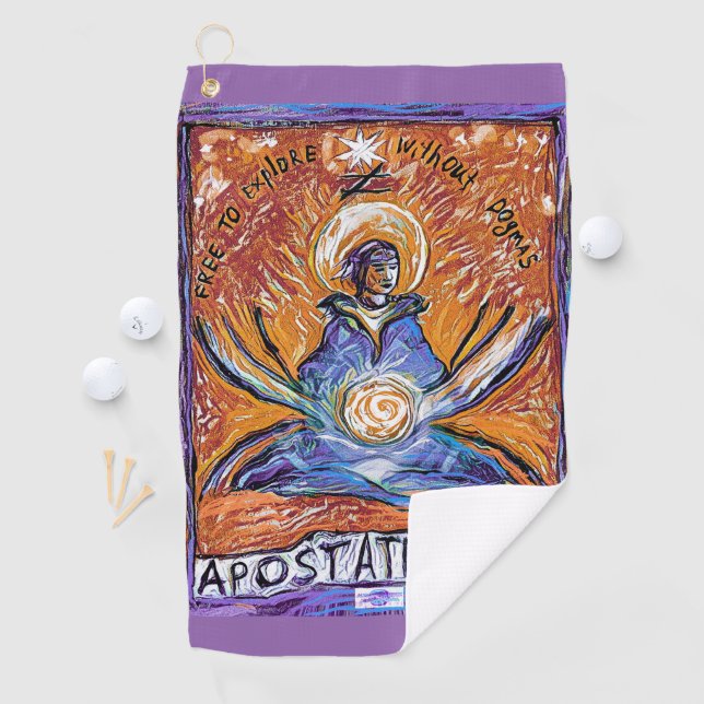 Apostatenaut - explore without dogmas golf towel (InSitu)