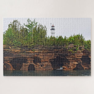 Apostle Islands - Devil's Island Lighthouse -20x30 Jigsaw Puzzle