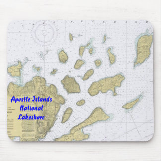 Apostle Islands National Lakeshore Chart Mouse Pad