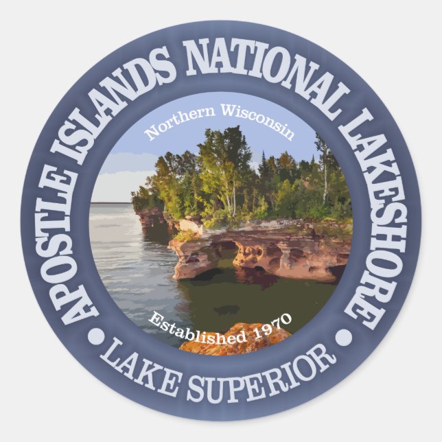 Apostle Islands National Lakeshore Classic Round Sticker (Front)