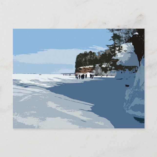 Apostle Islands National Lakeshore ICE CAVES Postcard (Front)