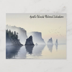Apostle Islands National Lakeshore Watercolor Postcard