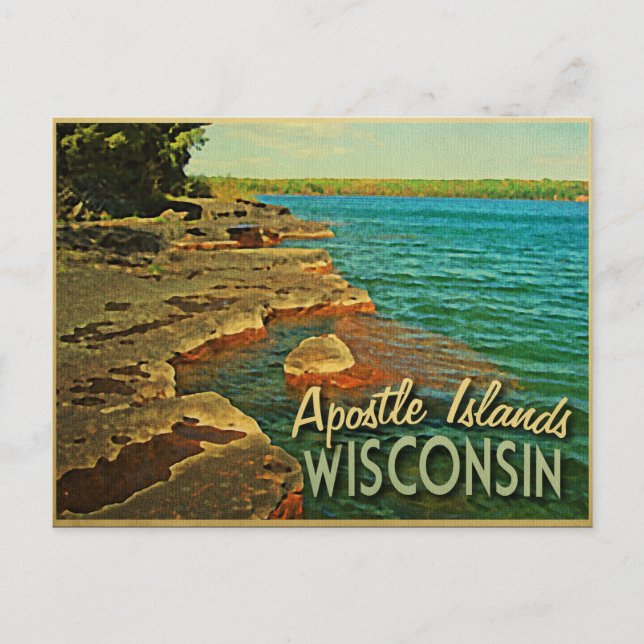 Apostle Islands Wisconsin Postcard (Front)