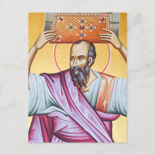 Apostle Paul Orthodox Christian Icon Postcard
