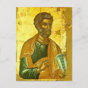 Apostle Peter Byzantine Icon Orthodox Christian Postcard