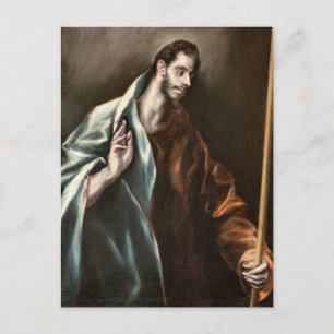 Apostle St. Thomas by El Greco Postcard