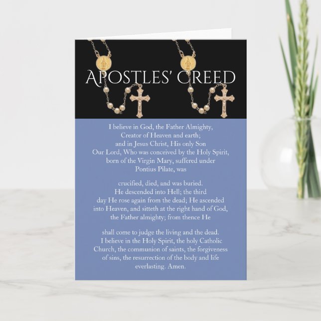 APOSTLES' CREED CARD (Front)