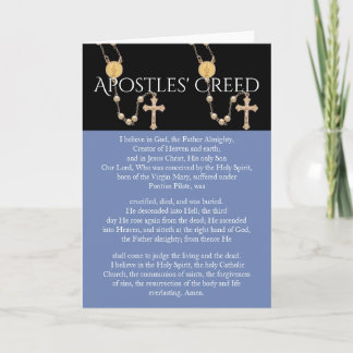 APOSTLES' CREED CARD