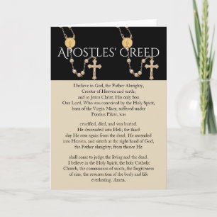APOSTLES' CREED CARD