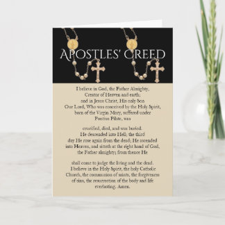 APOSTLES' CREED CARD