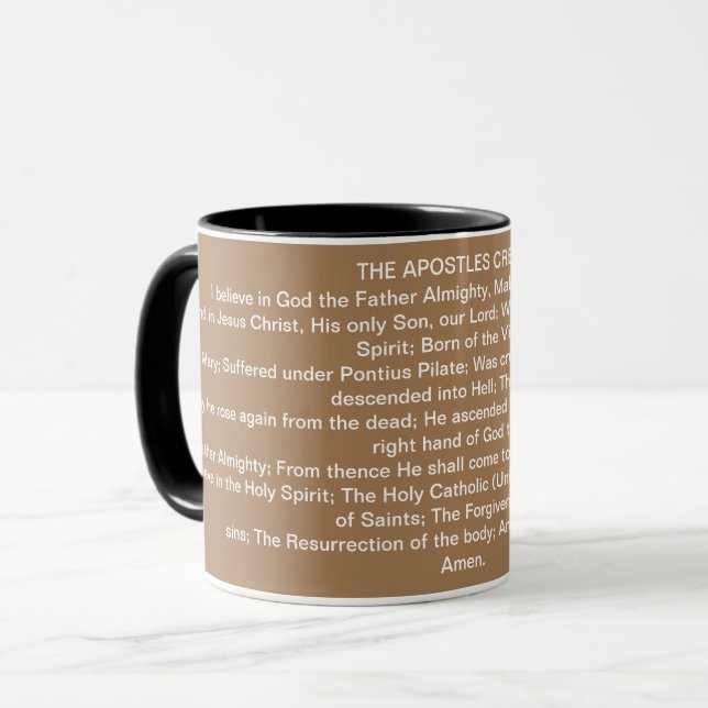 Apostles' Creed Mug (Front Left)