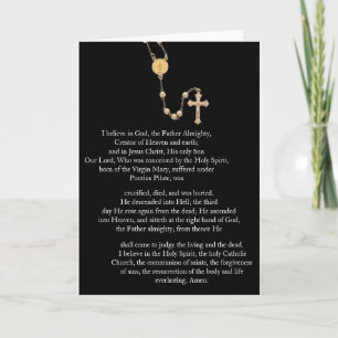 "Apostles Creed" Prayer Card