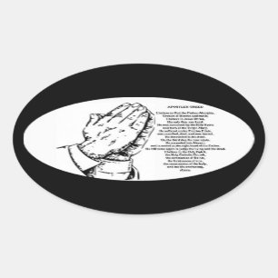 Apostles creed prayer Sticker