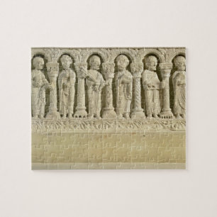 Apostles under Arcades, carved relief, c.1150 (sto Jigsaw Puzzle