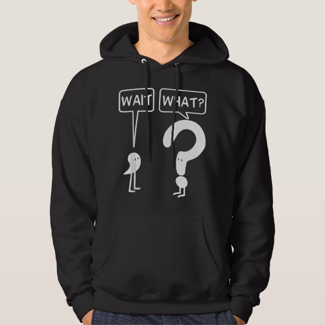 Apostrophe Question Mark Funny English Teacher  Hoodie (Front)
