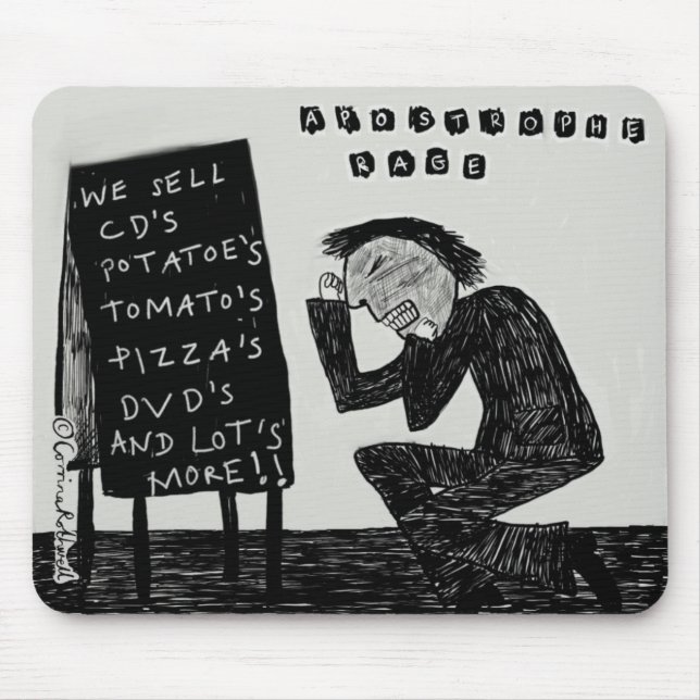 Apostrophe Rage Mouse Mat (Front)