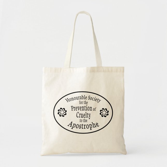 Apostrophe Rules Tote Bag (Front)