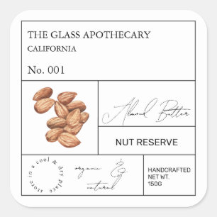 Apothecary Almond Label