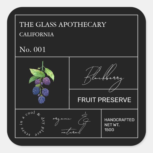 Apothecary Blackberry Label (Front)