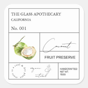 Apothecary Coconut Label