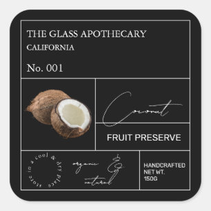 Apothecary Coconut Label