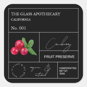 Apothecary Cranberry Label