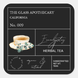 Apothecary Eucalyptus Herbal Tea  Label