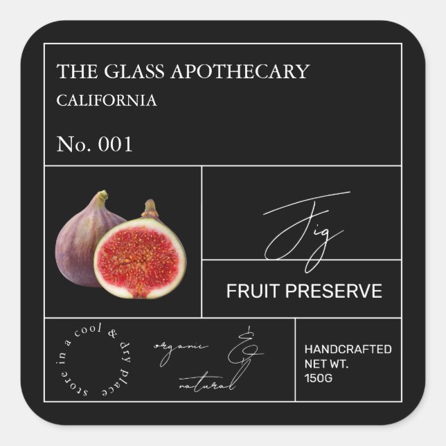 Apothecary Fig Label (Front)