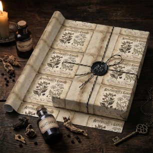 Apothecary Garden Poison Nightshade Wrapping Paper