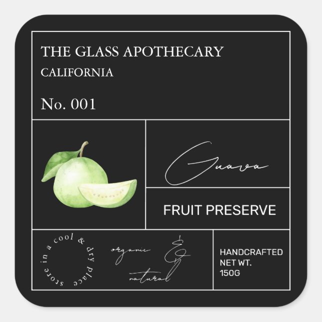Apothecary Guava Label (Front)