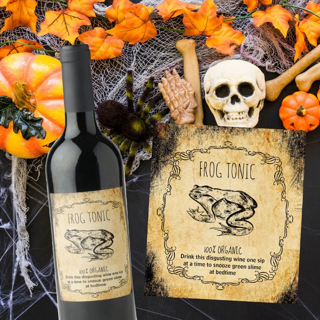 Apothecary halloween vintage wine label (Creator Uploaded)