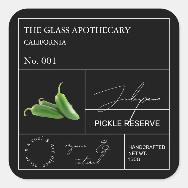 Apothecary Jalapeno Label (Front)