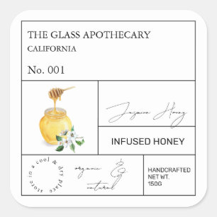 Apothecary Jasmine Infused Honey Label