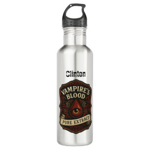 Apothecary Label Vampire's Blood Personalized 710 Ml Water Bottle