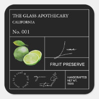 Apothecary Lime Label