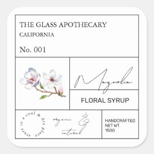 Apothecary Magnolia Label